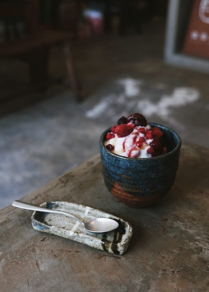 Yogurt with Jam toppings