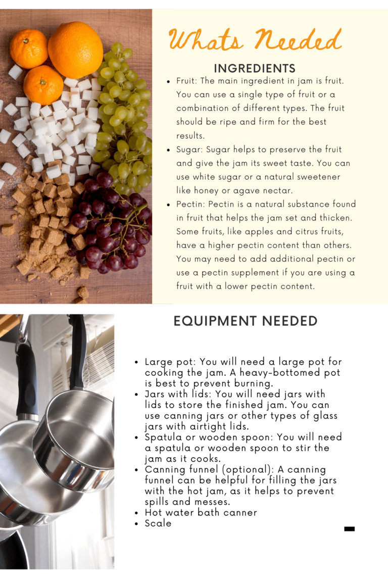 Whats needed to make Jam